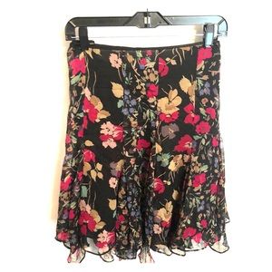 Ralph Lauren Flowered Pleated Skirt